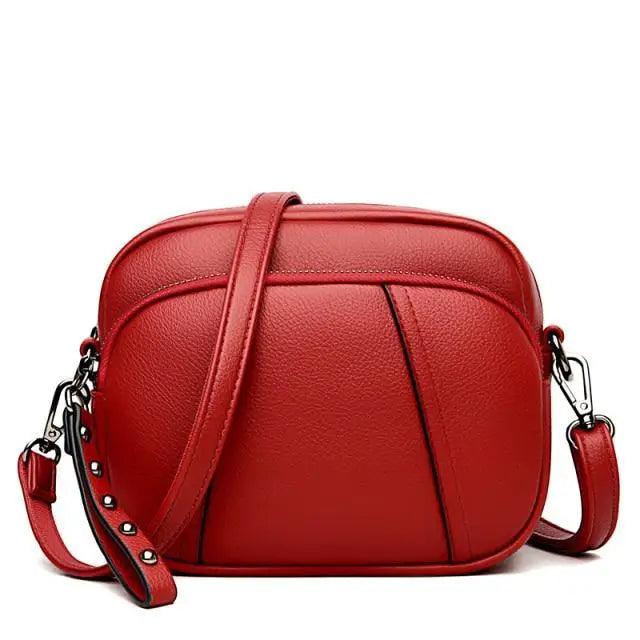 Stylish Soft Leather Women's Cross-body Bags Shoulder Bag Small Casual with Detachable Adjustable Strap Large Capacity Stevvex