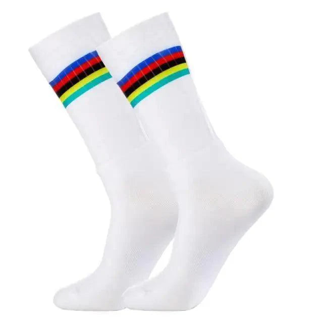 Stylish Summer  Breathable Cycling Socks For Men Anti Slip Seamless Sports Cycling Socks For Men Modern Design Running Sports Socks Stevvex