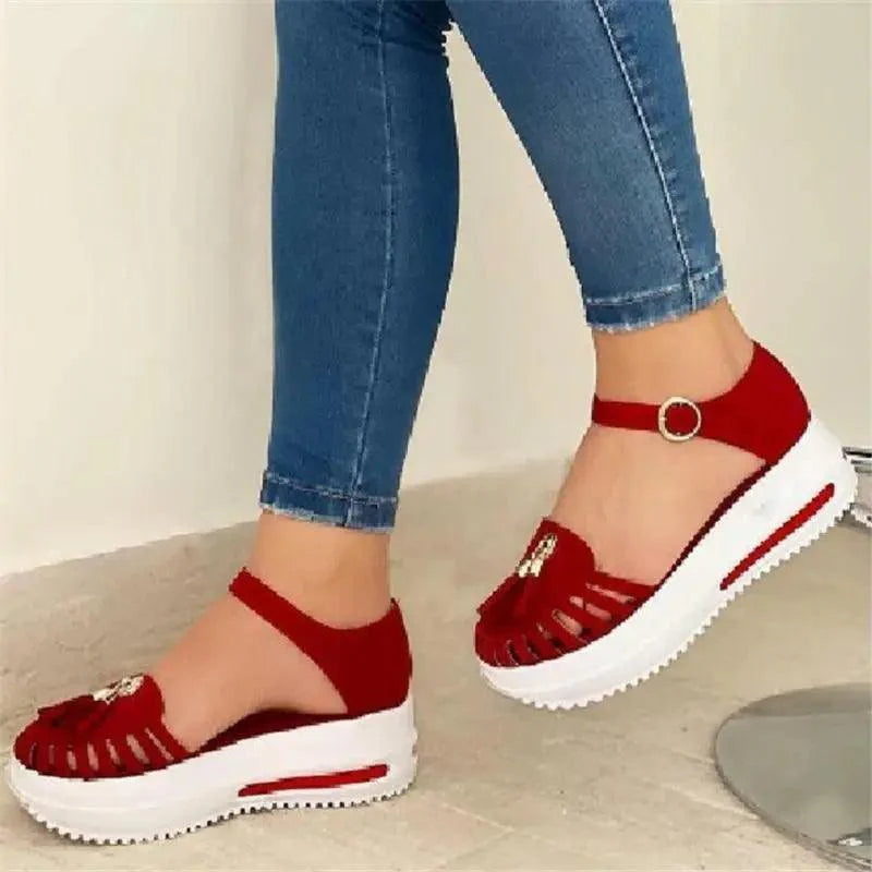 Stylish Summer Women Sandals Elegant Buckle Strap Comfortable Design For Womens Stevvex
