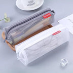 Stylish Transparent Office Pencil Case Simple Design Pen Bags Cute Storage Lightweight Pencil Bags For Student Stevvex