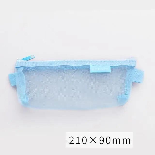 Stylish Transparent Office Pencil Case Simple Design Pen Bags Cute Storage Lightweight Pencil Bags For Student Stevvex