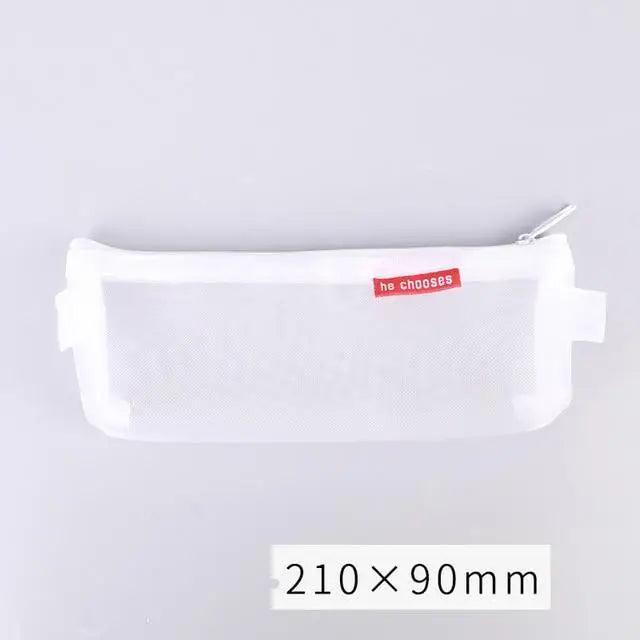 Stylish Transparent Office Pencil Case Simple Design Pen Bags Cute Storage Lightweight Pencil Bags For Student Stevvex