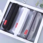 Stylish Transparent Office Pencil Case Simple Design Pen Bags Cute Storage Lightweight Pencil Bags For Student Stevvex