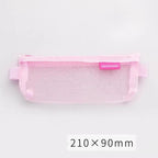 Stylish Transparent Office Pencil Case Simple Design Pen Bags Cute Storage Lightweight Pencil Bags For Student Stevvex
