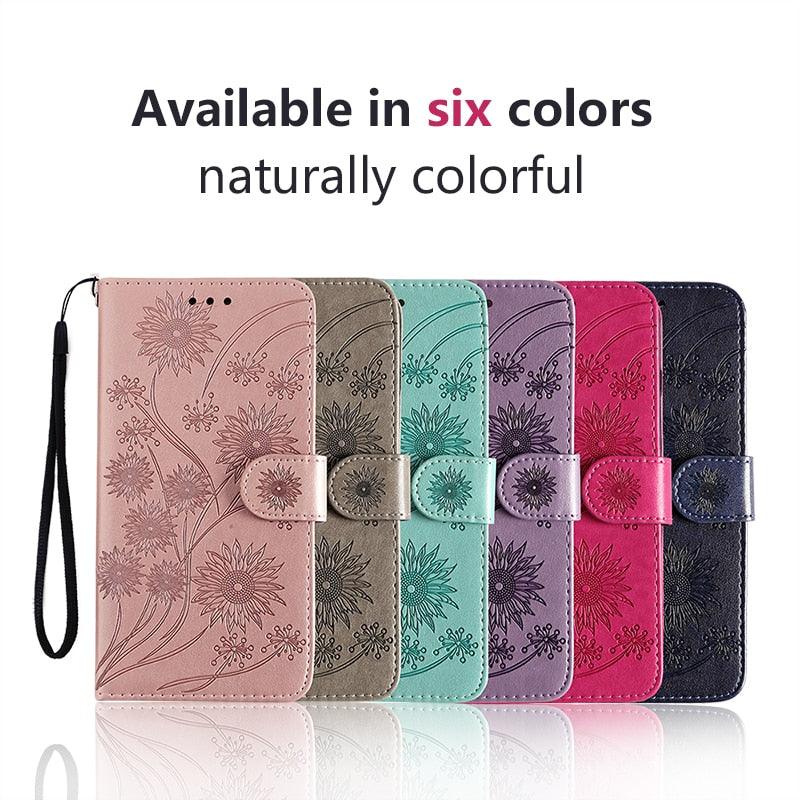 Stylish Wallet  Flip Cover Embossing Credit Cards Slot Pockets PU Leather Wallet Cover For Xiaomi Redmi Note 9 7 8 Pro 9A 7A 9C 8T 6 Leather Flip Book Case For Red MI 11 Note 10 9T 5 9S Po co X3 NFC M3 M4 4X Cover Stevvex