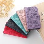 Stylish Wallet  Flip Cover Embossing Credit Cards Slot Pockets PU Leather Wallet Cover For Xiaomi Redmi Note 9 7 8 Pro 9A 7A 9C 8T 6 Leather Flip Book Case For Red MI 11 Note 10 9T 5 9S Po co X3 NFC M3 M4 4X Cover Stevvex