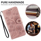 Stylish Wallet  Flip Cover Embossing Credit Cards Slot Pockets PU Leather Wallet Cover For Xiaomi Redmi Note 9 7 8 Pro 9A 7A 9C 8T 6 Leather Flip Book Case For Red MI 11 Note 10 9T 5 9S Po co X3 NFC M3 M4 4X Cover Stevvex