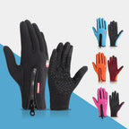 Stylish Winter Warm Cycling Gloves Fitness High Quality Men Women Wind Proof Bike Motorcycle Fishing Gloves Full Finger Touchscreen Gloves Cycling Gloves Touchscreen Waterproof Fleece Thermal Sports Gloves for Hiking Stevvex