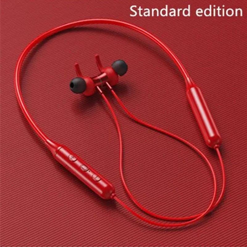 Stylish  Wireless Bluetooth Earphones Magnetic Sports Running Headset IPX5 Waterproof  Noise Cancelling Stereo Magnetic Earphones With Mic For Workout Running Gym Stevvex