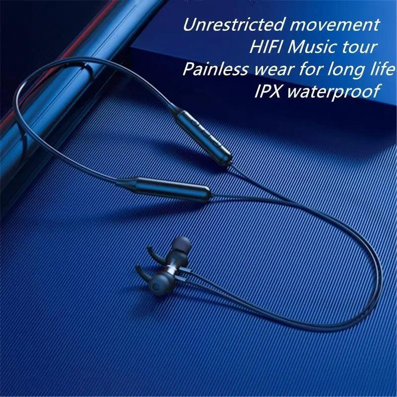 Stylish  Wireless Bluetooth Earphones Magnetic Sports Running Headset IPX5 Waterproof  Noise Cancelling Stereo Magnetic Earphones With Mic For Workout Running Gym Stevvex