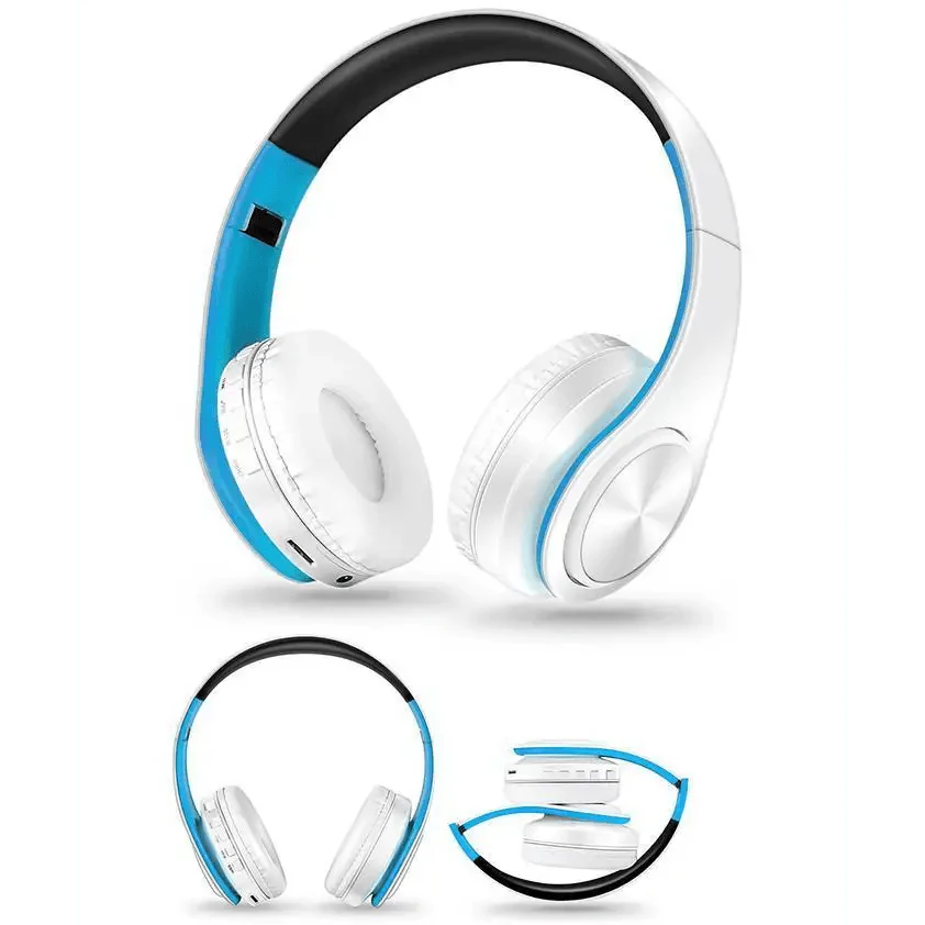 Stylish Wireless Bluetooth Headphone Stereo Headset Music Headset Foldable Wireless and Wired Stereo Headset Micro SD/TF FM For Cell Phone PC Stevvex