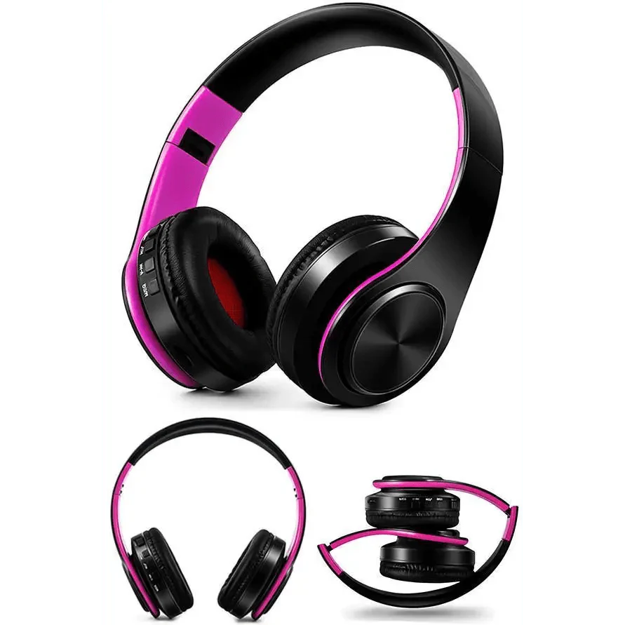 Stylish Wireless Bluetooth Headphone Stereo Headset Music Headset Foldable Wireless and Wired Stereo Headset Micro SD/TF FM For Cell Phone PC Stevvex