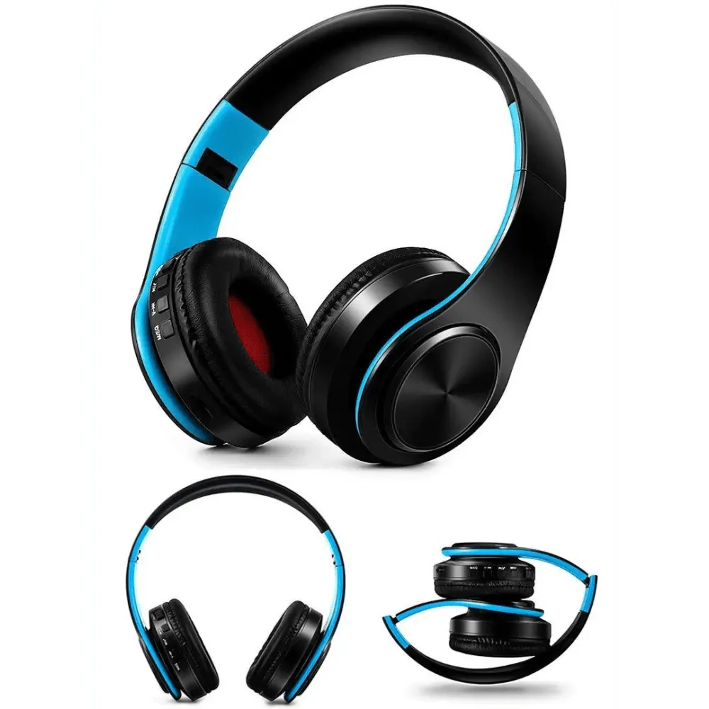 Stylish Wireless Bluetooth Headphone Stereo Headset Music Headset Foldable Wireless and Wired Stereo Headset Micro SD/TF FM For Cell Phone PC Stevvex
