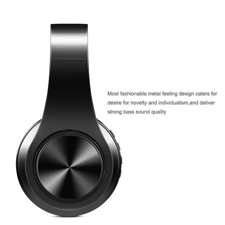 Stylish Wireless Bluetooth Headphone Stereo Headset Music Headset Foldable Wireless and Wired Stereo Headset Micro SD/TF FM For Cell Phone PC Stevvex