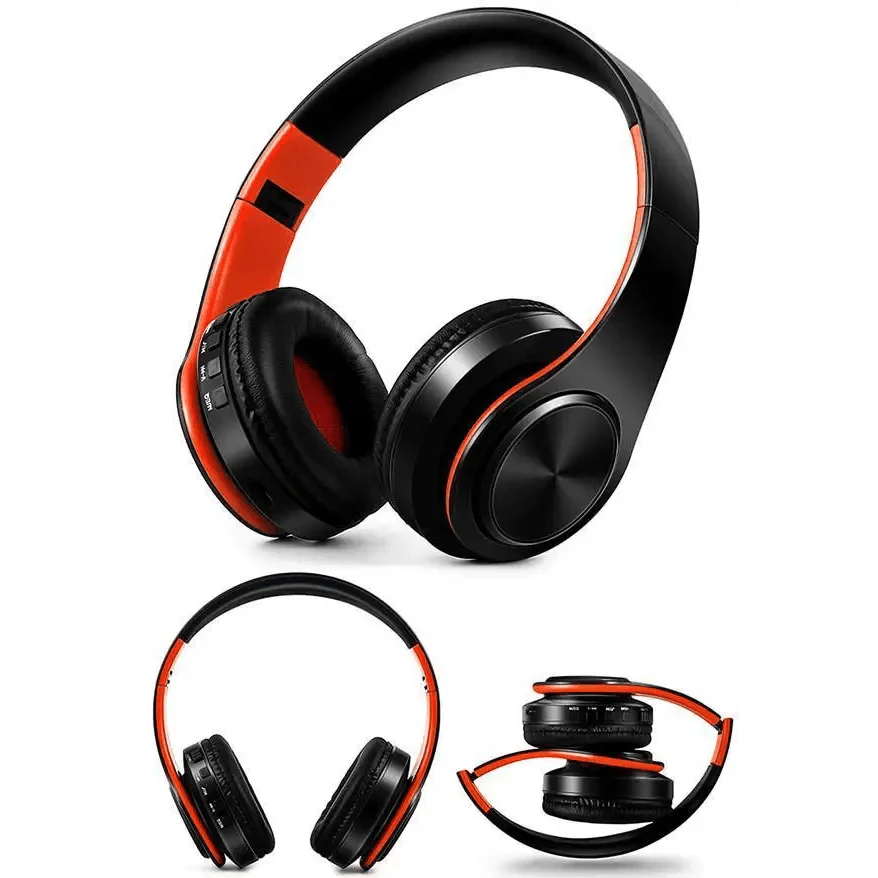 Stylish Wireless Bluetooth Headphone Stereo Headset Music Headset Foldable Wireless and Wired Stereo Headset Micro SD/TF FM For Cell Phone PC Stevvex