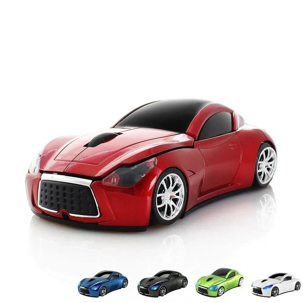 Stylish Wireless Computer Car Shape Mouse Mini 3D Ergonomic PC Gamer Mouse Retro Optical Mice 1600 DPI USB Receiver Suitable for PC/Computer/Laptop Stevvex