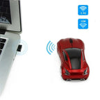 Stylish Wireless Computer Car Shape Mouse Mini 3D Ergonomic PC Gamer Mouse Retro Optical Mice 1600 DPI USB Receiver Suitable for PC/Computer/Laptop Stevvex