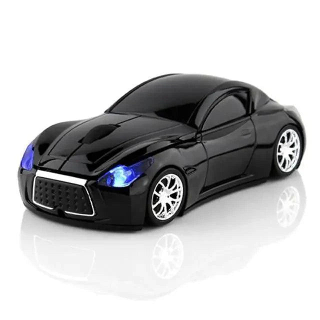 Stylish Wireless Computer Car Shape Mouse Mini 3D Ergonomic PC Gamer Mouse Retro Optical Mice 1600 DPI USB Receiver Suitable for PC/Computer/Laptop Stevvex