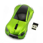 Stylish Wireless Computer Car Shape Mouse Mini 3D Ergonomic PC Gamer Mouse Retro Optical Mice 1600 DPI USB Receiver Suitable for PC/Computer/Laptop Stevvex