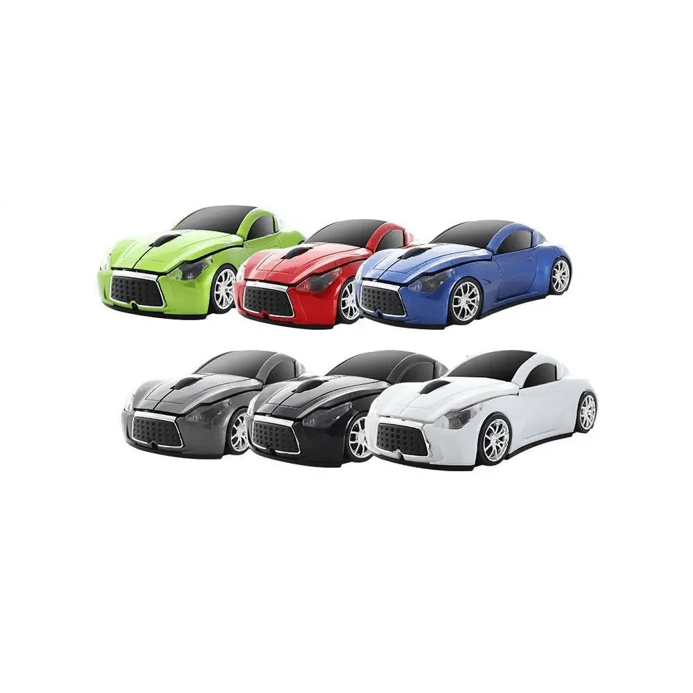 Stylish Wireless Computer Car Shape Mouse Mini 3D Ergonomic PC Gamer Mouse Retro Optical Mice 1600 DPI USB Receiver Suitable for PC/Computer/Laptop Stevvex