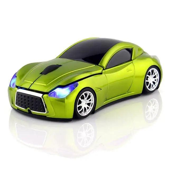 Stylish Wireless Computer Car Shape Mouse Mini 3D Ergonomic PC Gamer Mouse Retro Optical Mice 1600 DPI USB Receiver Suitable for PC/Computer/Laptop Stevvex