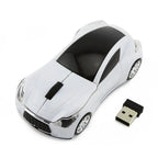 Stylish Wireless Computer Car Shape Mouse Mini 3D Ergonomic PC Gamer Mouse Retro Optical Mice 1600 DPI USB Receiver Suitable for PC/Computer/Laptop Stevvex