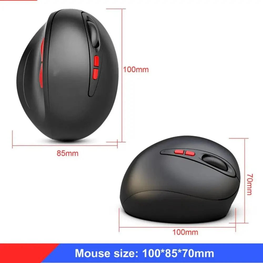 Stylish Wireless Gaming Mouse Vertical Ergonomic Rechargeable Gamer Mouse  Classic USB 7 Key Magic Mouse For PC Laptop Notebook Computer Desktop Stevvex
