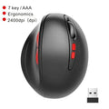 Stylish Wireless Gaming Mouse Vertical Ergonomic Rechargeable Gamer Mouse  Classic USB 7 Key Magic Mouse For PC Laptop Notebook Computer Desktop Stevvex