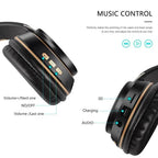 Stylish  Wireless Headphones 3D Stereo Bluetooth Foldable Gaming Headphones With Mic Foldable Lightweight Neckband Headphone For Mobile PC Laptop Stevvex