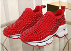 Stylish Womens Sneakers With Non-slip Comfortable Sports Summer New Mesh Breathable Platform Increased Fashion Shoes Womens Running Sports Sneakers Stevvex
