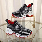 Stylish Womens Sneakers With Non-slip Comfortable Sports Summer New Mesh Breathable Platform Increased Fashion Shoes Womens Running Sports Sneakers Stevvex