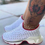 Stylish Womens Sneakers With Non-slip Comfortable Sports Summer New Mesh Breathable Platform Increased Fashion Shoes Womens Running Sports Sneakers Stevvex