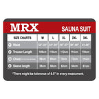 MRX Mens Sauna Sweat Suit - Weight Loss Slimming Gym Boxing MMA Training MRX Products