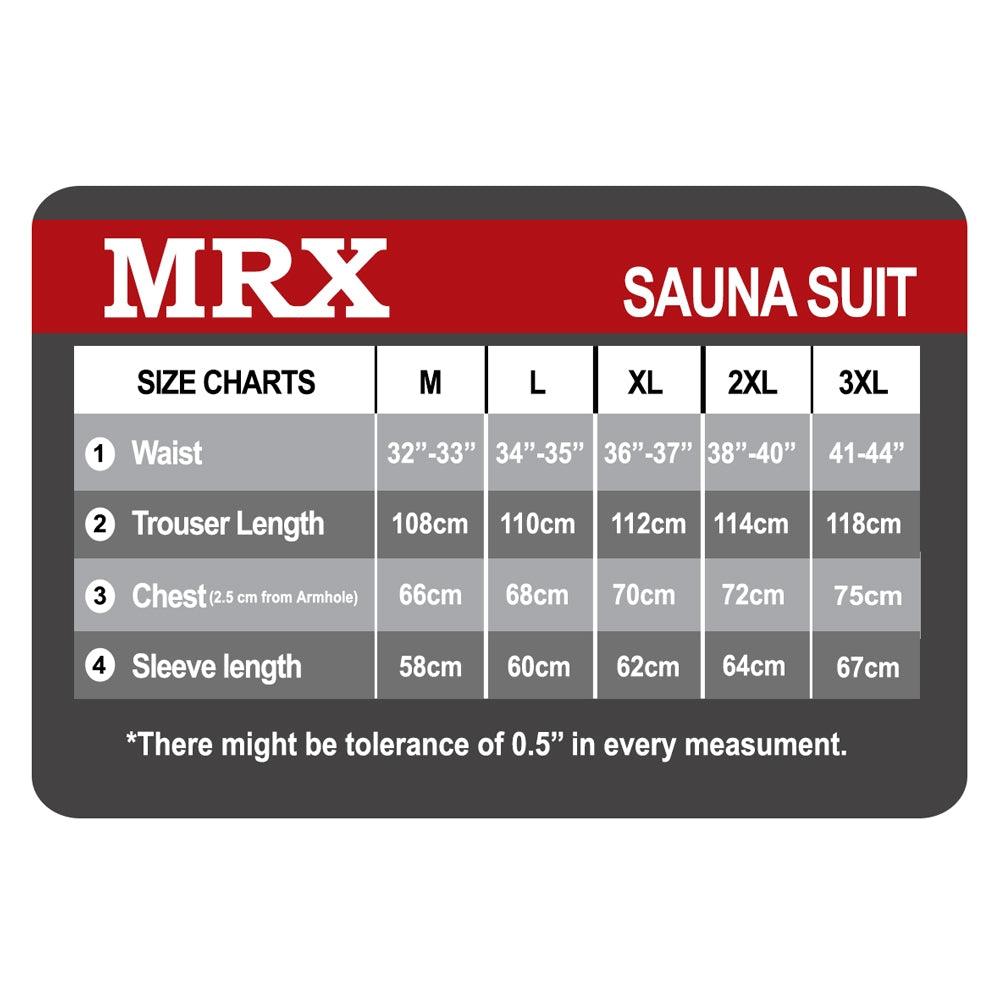 MRX Mens Sauna Sweat Suit - Weight Loss Slimming Gym Boxing MMA Training MRX Products