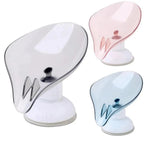 Suction Cup Soap Dish Holder Leaf-Shape Self-Draining Soap Saver Box Not Punched for Shower Bathroom Kitchen Soap Dishes Sponge Container with Suction Cup Leaf Shape Self Draining for Bathroom Kitchen Sink Stevvex