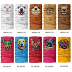 Summer Animal Bandana Neck Gaiter Tube Scarf Buff Party Halloween Half Mask Face Shield Sport Headband Balaclava Seamless Magic Head Scarf Breathable Bandana Turban Outdoor Hiking Quick-Dry Sweat Absorbing Scarves Multifunction Beanie Hat Stevvex