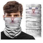 Summer Animal Bandana Neck Gaiter Tube Scarf Buff Party Halloween Half Mask Face Shield Sport Headband Balaclava Seamless Magic Head Scarf Breathable Bandana Turban Outdoor Hiking Quick-Dry Sweat Absorbing Scarves Multifunction Beanie Hat Stevvex