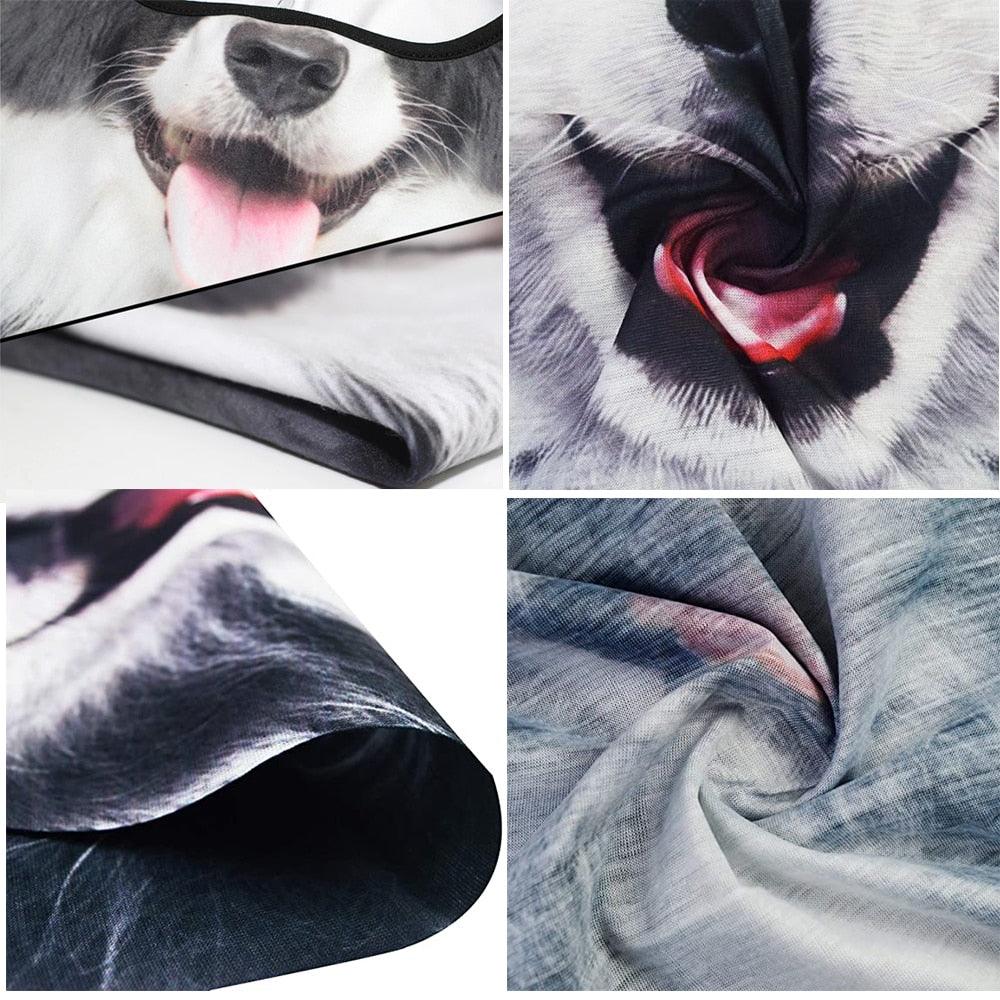 Summer Animal Bandana Neck Gaiter Tube Scarf Buff Party Halloween Half Mask Face Shield Sport Headband Balaclava Seamless Magic Head Scarf Breathable Bandana Turban Outdoor Hiking Quick-Dry Sweat Absorbing Scarves Multifunction Beanie Hat Stevvex