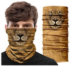 Summer Animal Bandana Neck Gaiter Tube Scarf Buff Party Halloween Half Mask Face Shield Sport Headband Balaclava Seamless Magic Head Scarf Breathable Bandana Turban Outdoor Hiking Quick-Dry Sweat Absorbing Scarves Multifunction Beanie Hat Stevvex