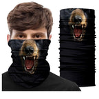 Summer Animal Bandana Neck Gaiter Tube Scarf Buff Party Halloween Half Mask Face Shield Sport Headband Balaclava Seamless Magic Head Scarf Breathable Bandana Turban Outdoor Hiking Quick-Dry Sweat Absorbing Scarves Multifunction Beanie Hat Stevvex