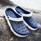 Summer Beach Flip Flops Slippers Shoes Men's Non Slip Antiwear Shoes Home Slippers Classic Breathable Summer Sandals Slip On Slide Lightweight Slippers Beach Clogs Stevvex