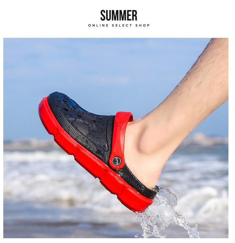 Summer Beach Flip Flops Slippers Shoes Men's Non Slip Antiwear Shoes Home Slippers Classic Breathable Summer Sandals Slip On Slide Lightweight Slippers Beach Clogs Stevvex