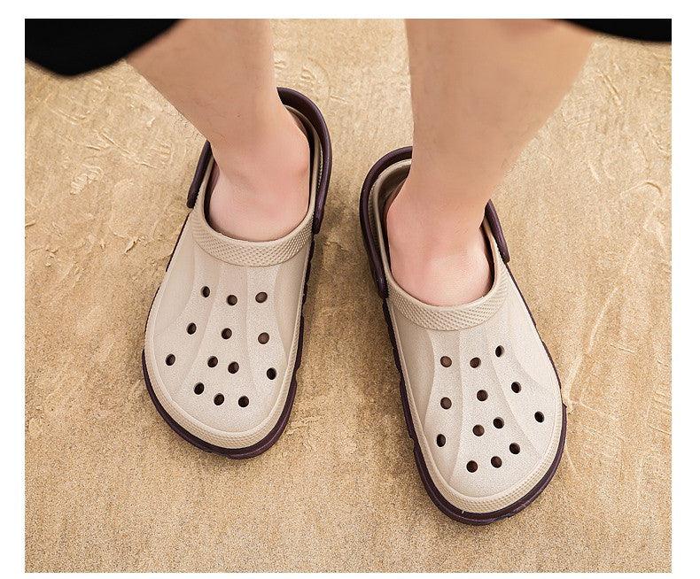Summer Beach Flip Flops Slippers Shoes Men's Non Slip Antiwear Shoes Home Slippers Classic Breathable Summer Sandals Slip On Slide Lightweight Slippers Beach Clogs Stevvex