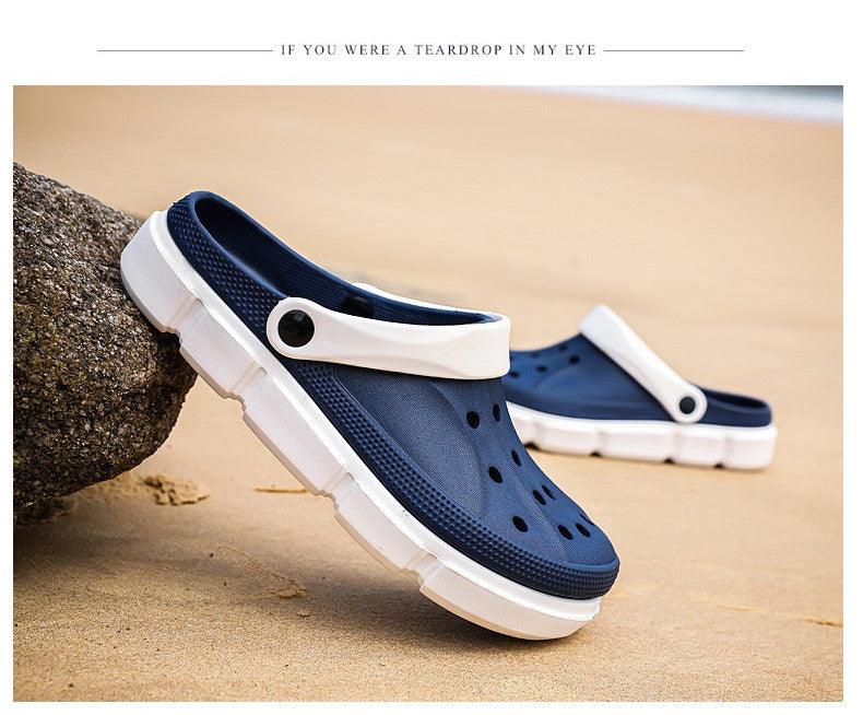 Summer Beach Flip Flops Slippers Shoes Men's Non Slip Antiwear Shoes Home Slippers Classic Breathable Summer Sandals Slip On Slide Lightweight Slippers Beach Clogs Stevvex