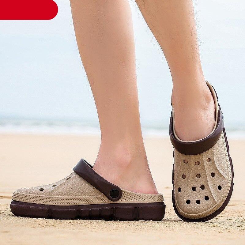 Summer Beach Flip Flops Slippers Shoes Men's Non Slip Antiwear Shoes Home Slippers Classic Breathable Summer Sandals Slip On Slide Lightweight Slippers Beach Clogs Stevvex