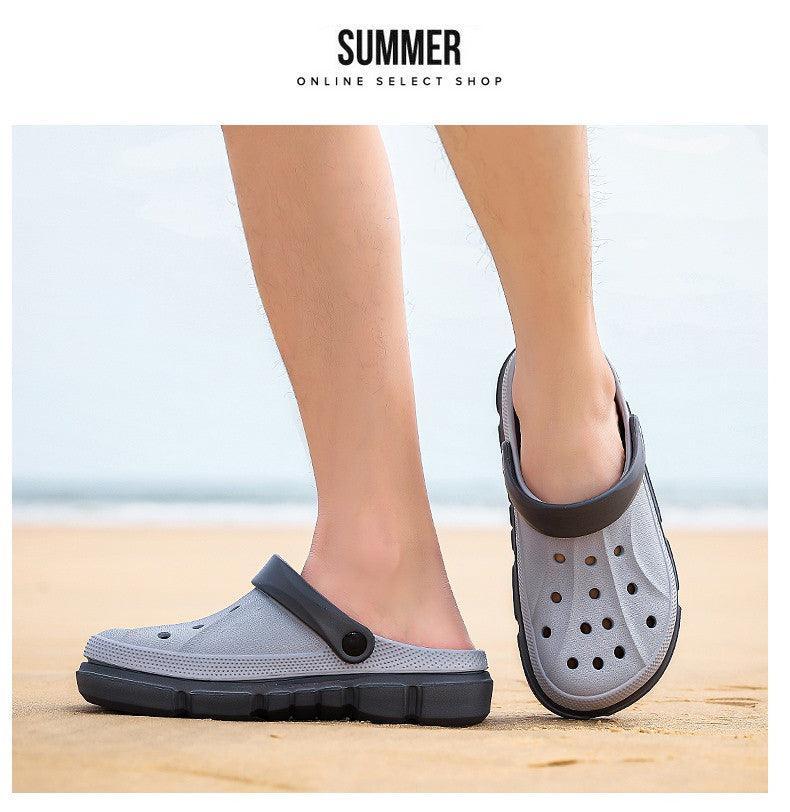 Summer Beach Flip Flops Slippers Shoes Men's Non Slip Antiwear Shoes Home Slippers Classic Breathable Summer Sandals Slip On Slide Lightweight Slippers Beach Clogs Stevvex