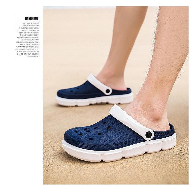 Summer Beach Flip Flops Slippers Shoes Men's Non Slip Antiwear Shoes Home Slippers Classic Breathable Summer Sandals Slip On Slide Lightweight Slippers Beach Clogs Stevvex