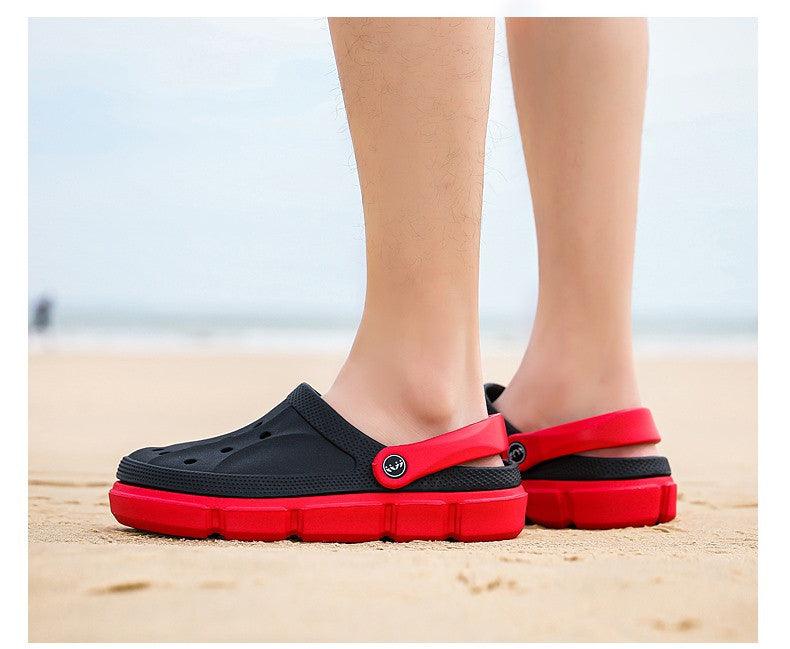 Summer Beach Flip Flops Slippers Shoes Men's Non Slip Antiwear Shoes Home Slippers Classic Breathable Summer Sandals Slip On Slide Lightweight Slippers Beach Clogs Stevvex