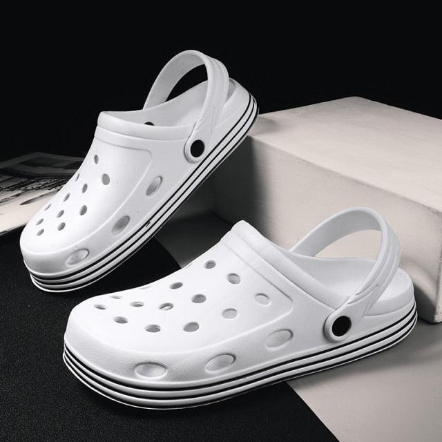Summer Beach Flip Flops Slippers Shoes Men's Non Slip Antiwear Shoes Home Slippers Classic Breathable Summer Sandals Slip On Slide Lightweight Slippers Beach Clogs Stevvex