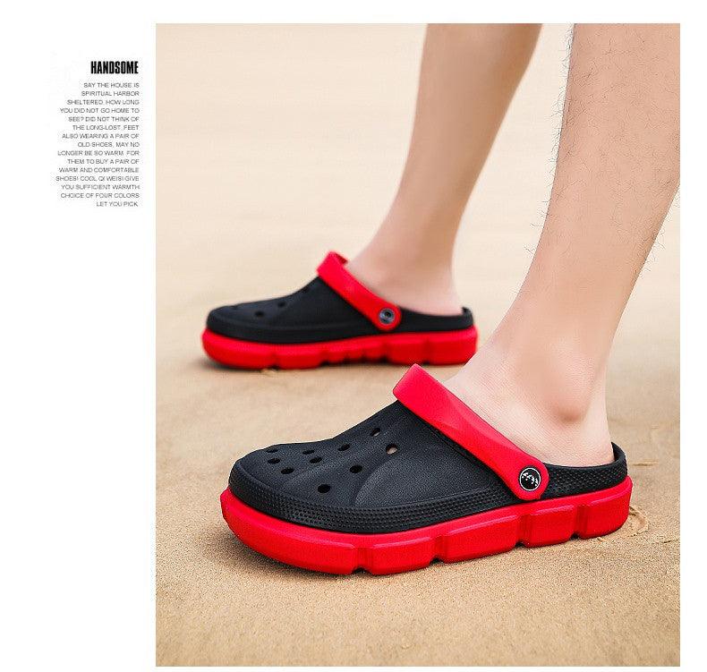 Summer Beach Flip Flops Slippers Shoes Men's Non Slip Antiwear Shoes Home Slippers Classic Breathable Summer Sandals Slip On Slide Lightweight Slippers Beach Clogs Stevvex